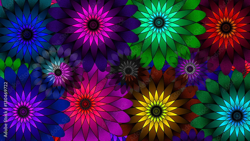 Fototapeta premium Flores Espirais 1