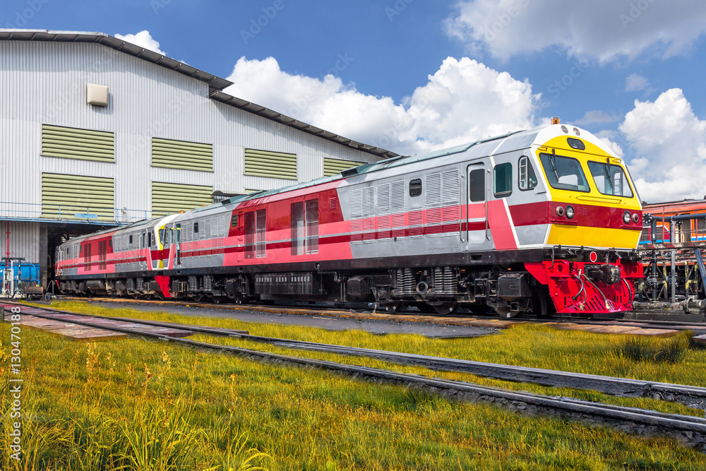 Fototapeta premium Diesel electric locomotive
