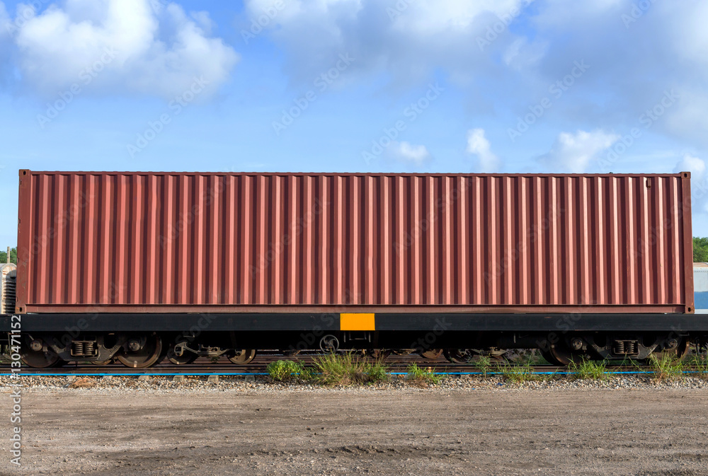 Fototapeta premium Container Freight Train