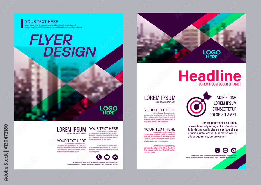 Modern Brochure Layout design template. Annual Report Flyer Leaflet cover Presentation background. illustration vector in A4 size