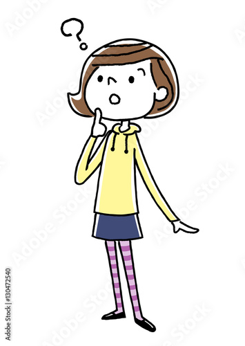 女の子：疑問
