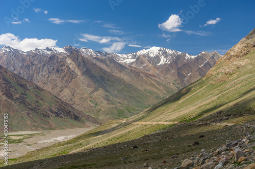 Way to Padum village at Zanskar valley, Leh, Ladakkh, India