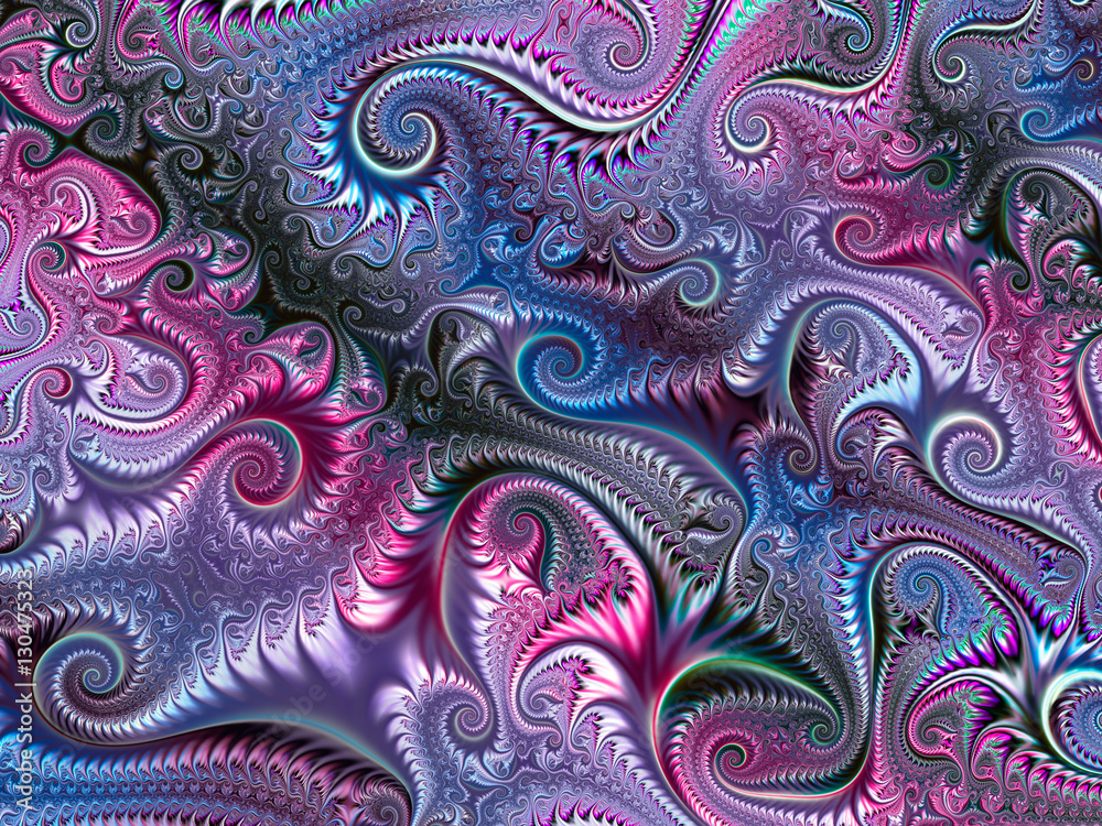 Abstract fractal background computer-generated image