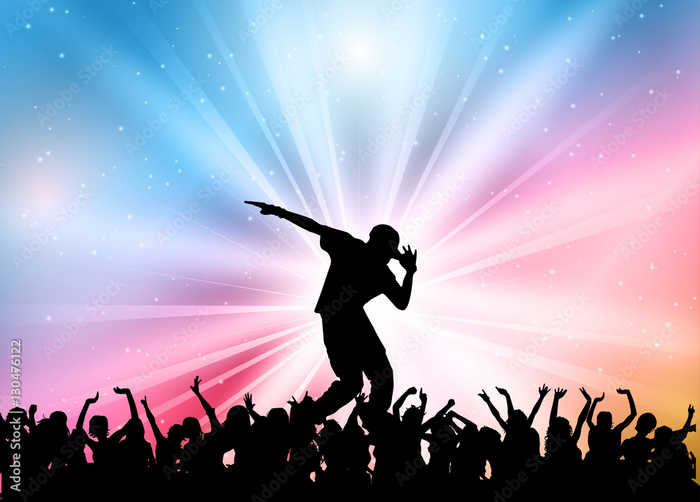 Hip-hop Dancer And the Night Club, Moonwalk 