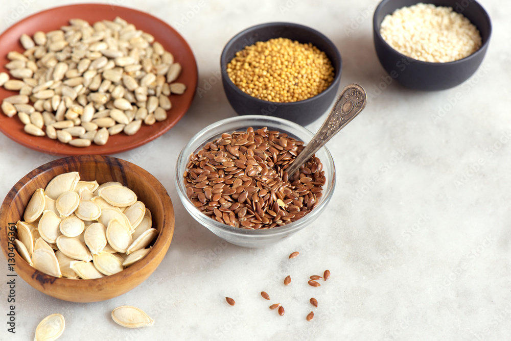 Assorted oil seeds Assorted oil seeds