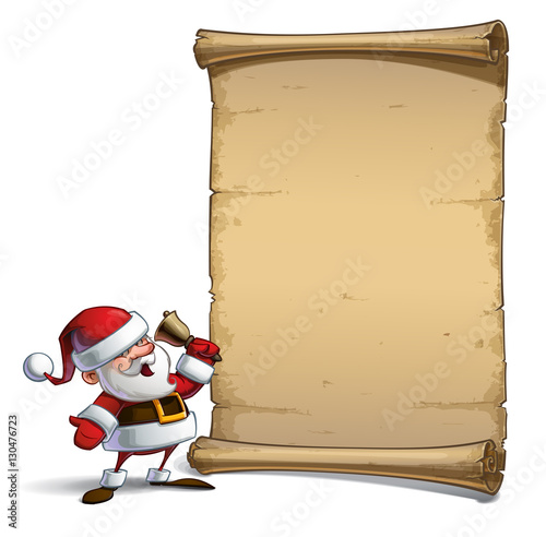 Happy Santa Scroll - Ho Ho Ho