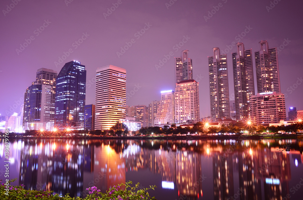 Thailand city night scape