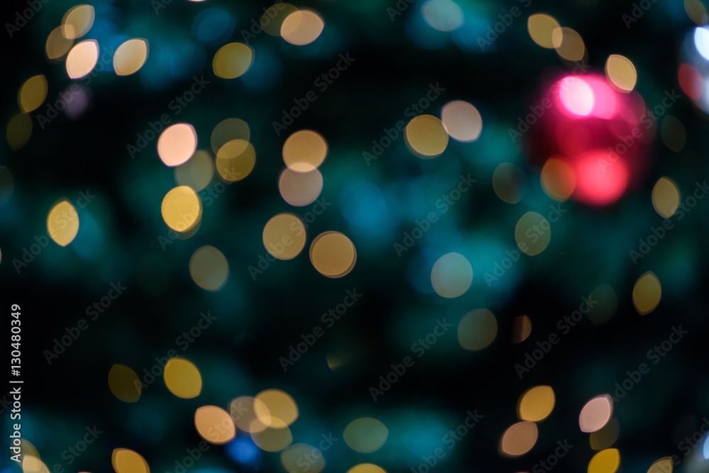 Christmas tree light spot background