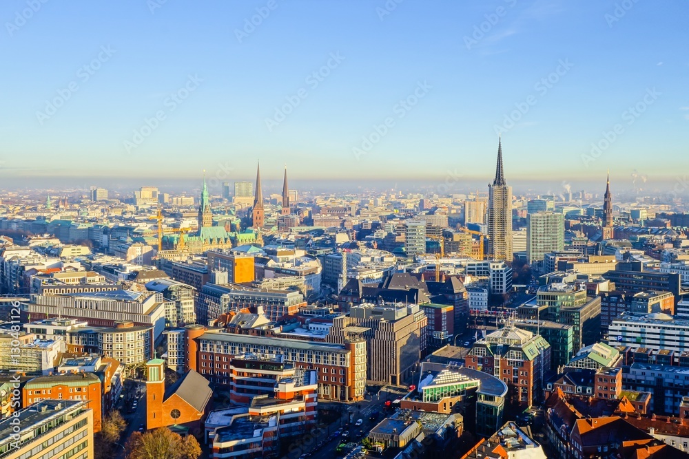 Fototapeta premium Centrum Hamburga