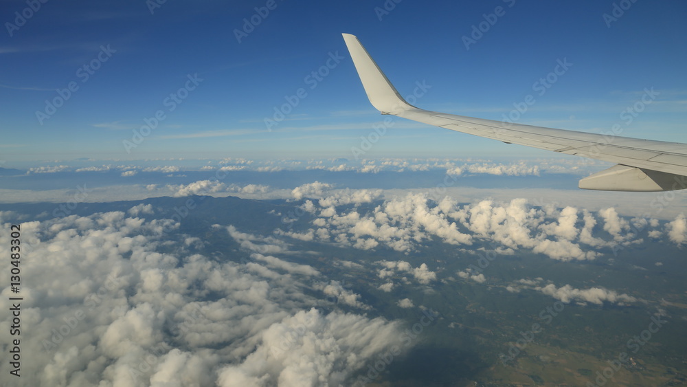 Wing aircraft in altitude during flight Wing aircraft in altitude during flight
