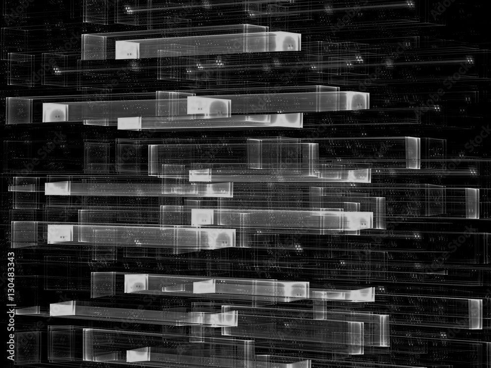 Glass grid - abstract digitally generated image Glass grid - abstract digitally generated image