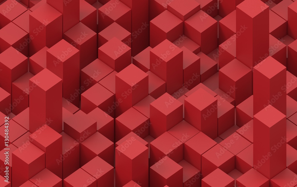 Abstract image of cubes background. 3d illustration.