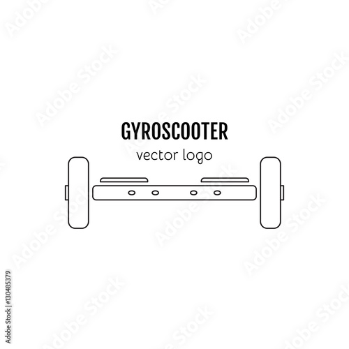 Gyro scooter logo template