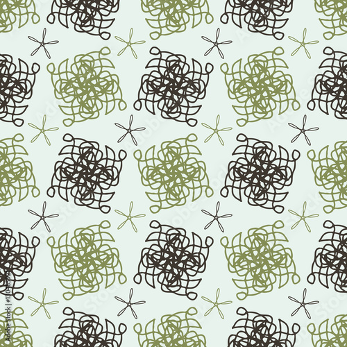 The pattern of broken lines