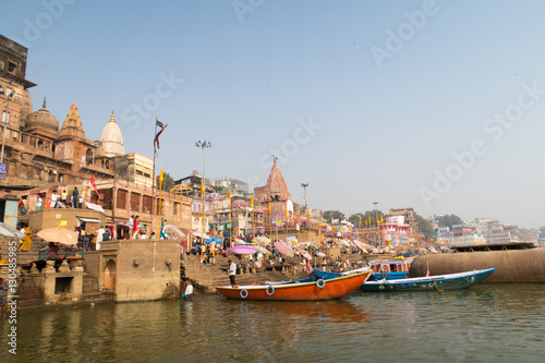 Ghat ganges Varanasi india 