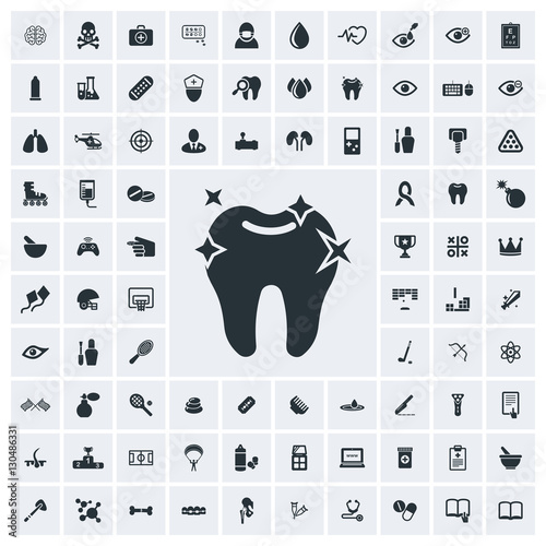 Dentist icon, vector icon set