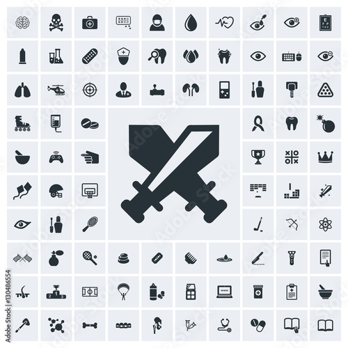 Sword icon, vector icon set