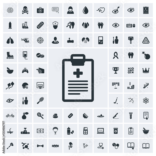 Medicine icon, vector icon set