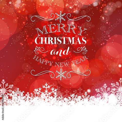 Merry Christmas and happy new year Background