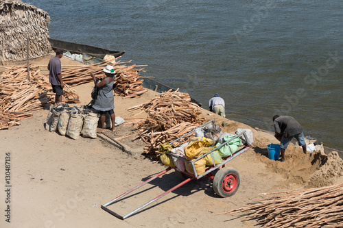 Malagasy peoples everyday life in Madagascar photo