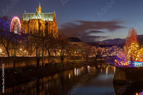Ville de Metz by night - Noel 