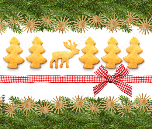 Weihnachtsplätzchen  Bordüre