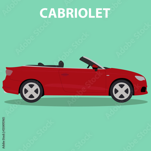 Car cabriolet vehicle transport type design