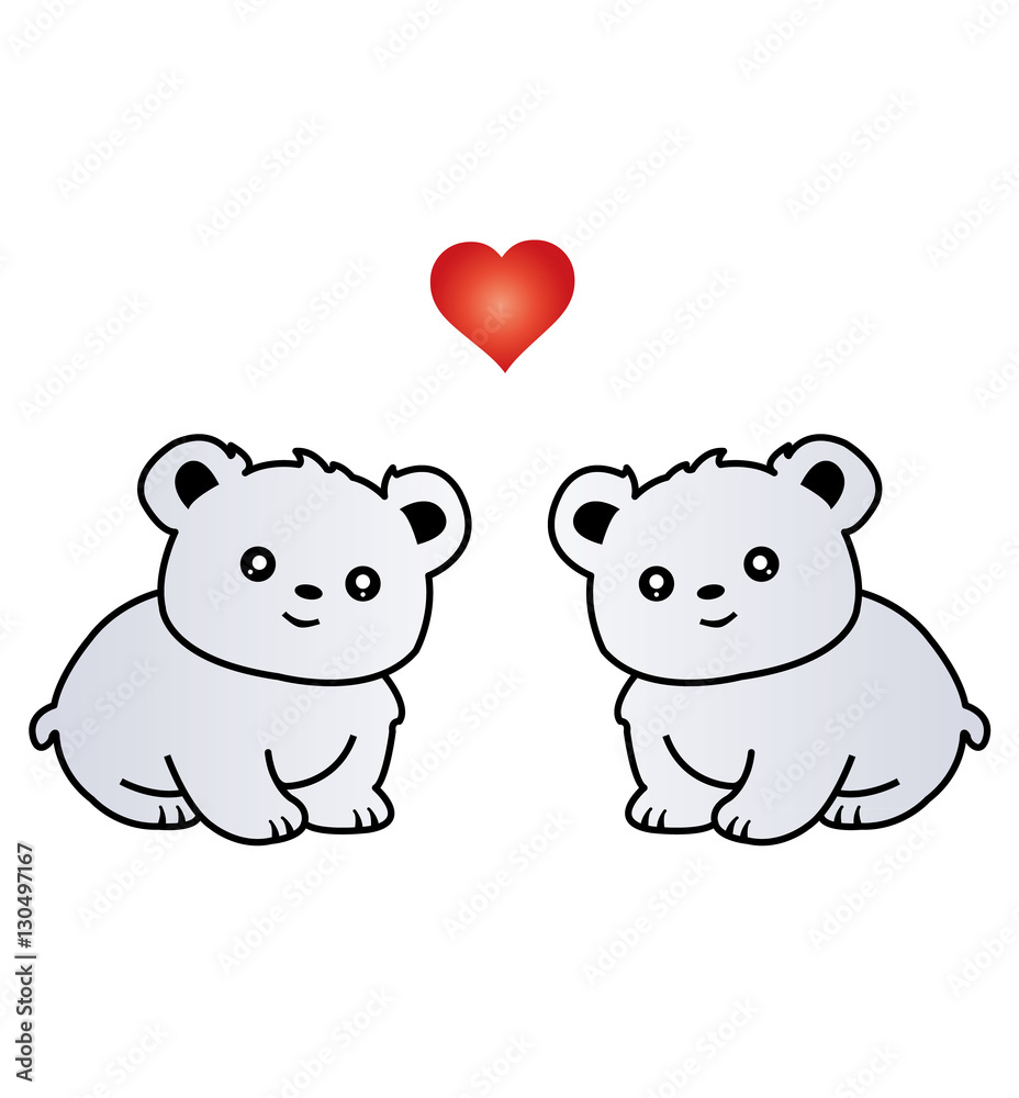 Eisbären in Love