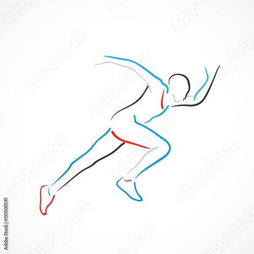 silhouette sportif