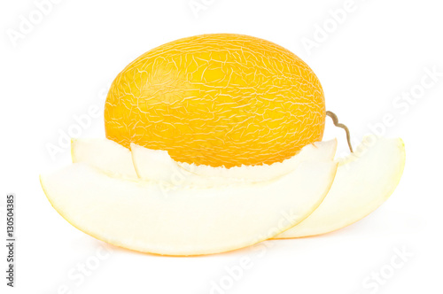 Fresh melon isolated on a white background cutout