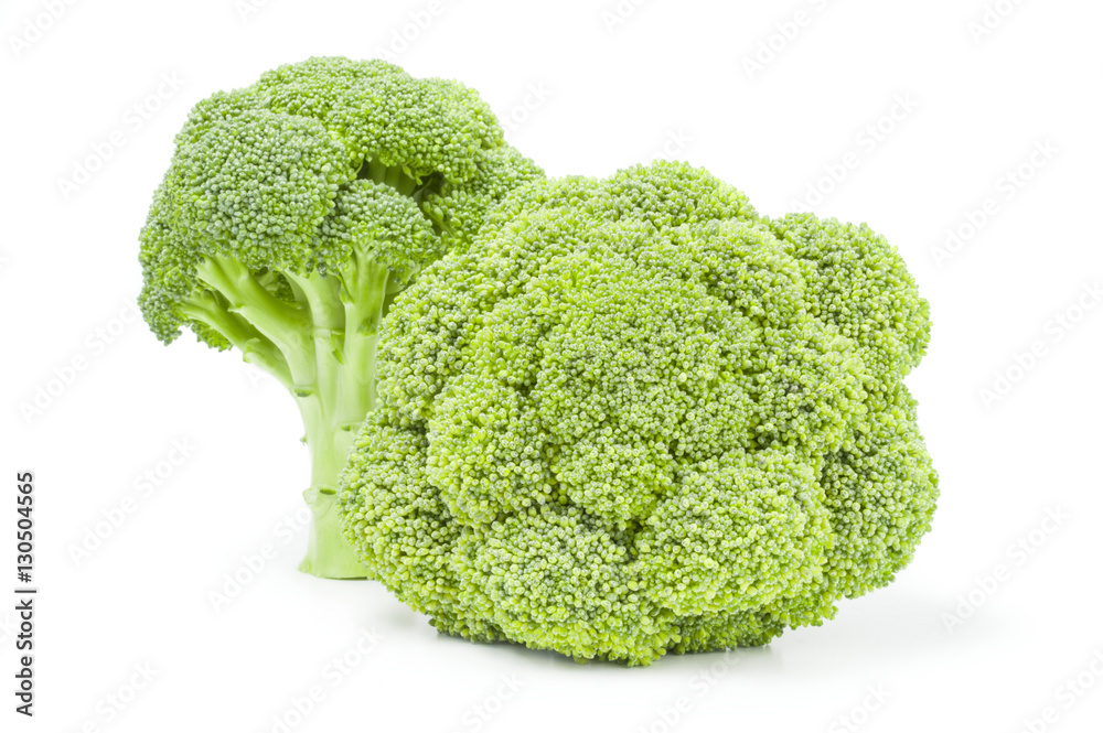 Broccoli cabbage on a white background. Clipping path Broccoli cabbage on a white background. Clipping path