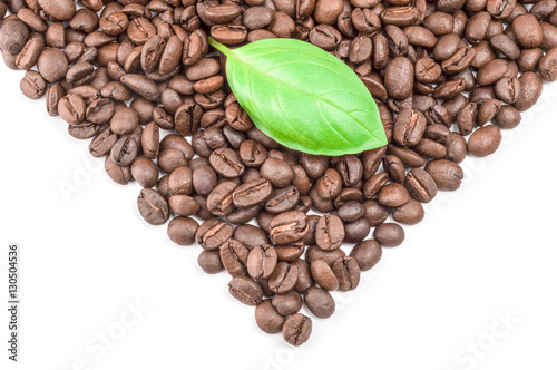 Coffee on a white background. Clipping path