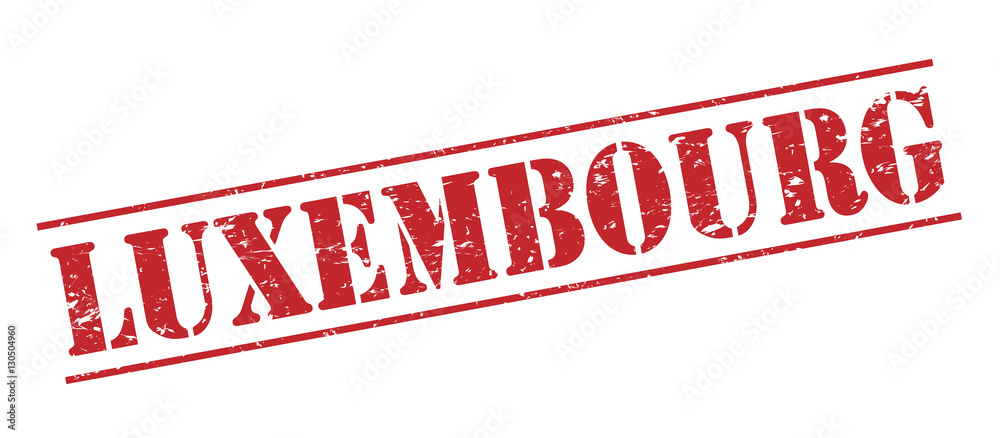 luxembourg red stamp on white background luxembourg red stamp on white background