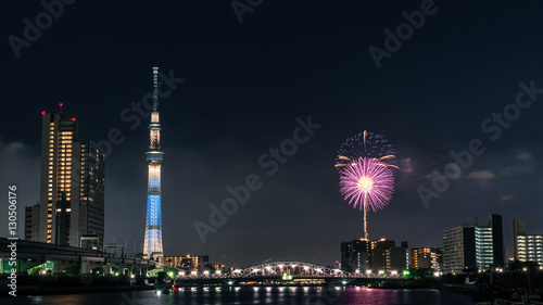 Photography Fireworks and Skytree