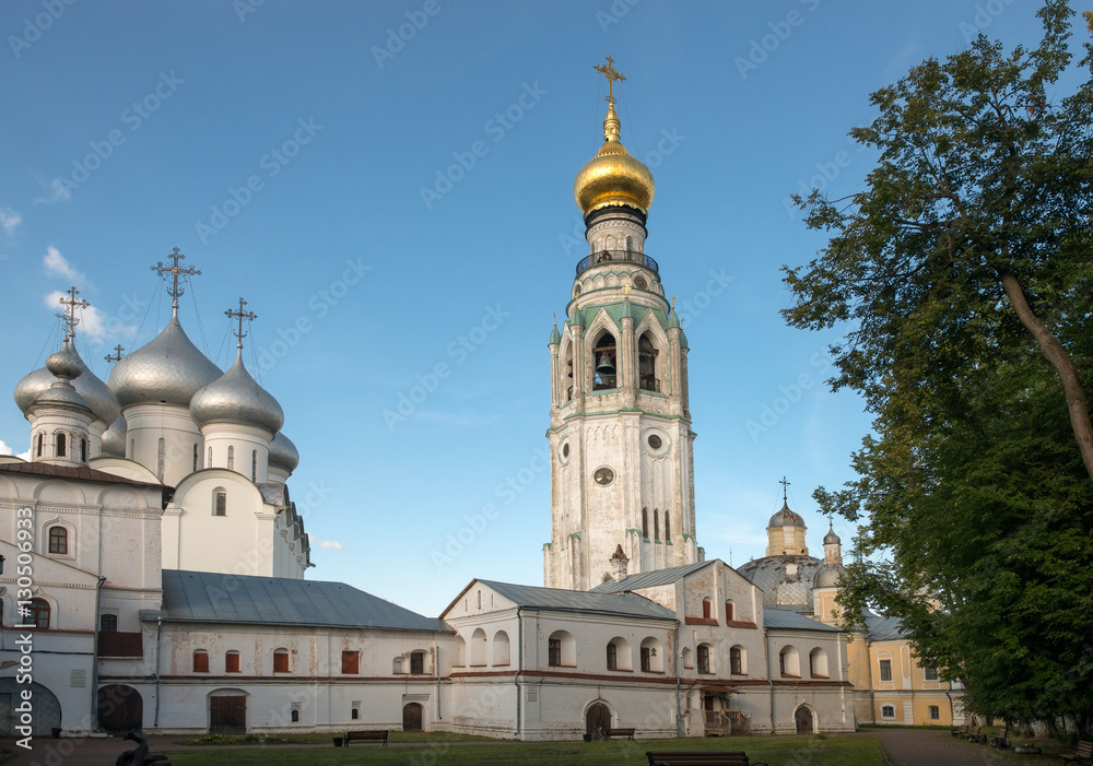 Vologda. Kremlin. Ekonomsky body, bell tower and the dome of St.