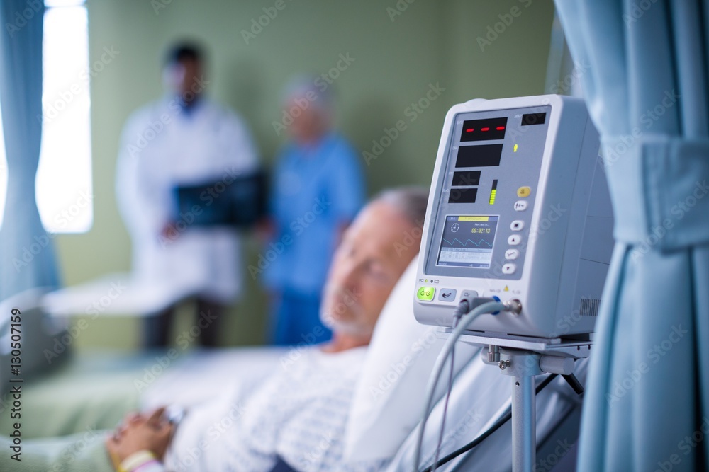 Heart rate monitor in hospital Heart rate monitor in hospital