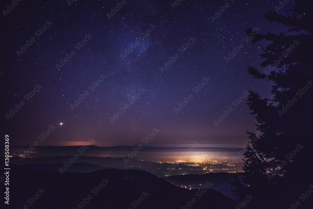 Night City from Mountains