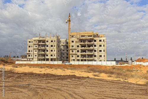 Construction of a residential area.