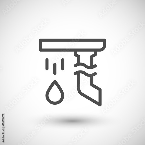Gutter line icon