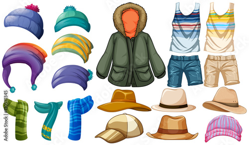 Winter and summer clothes