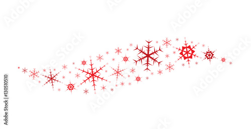 RED VECTOR SNOWFLAKE ORNAMENT
