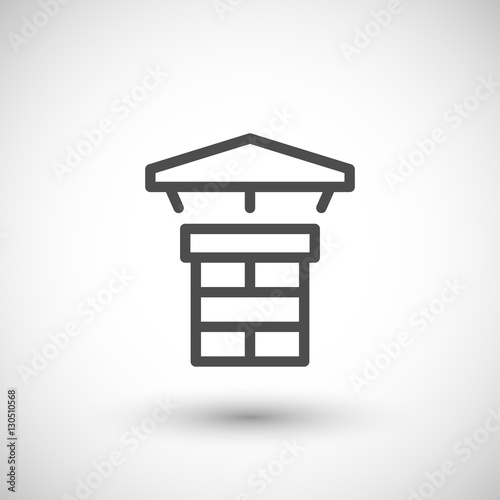 Chimney line icon