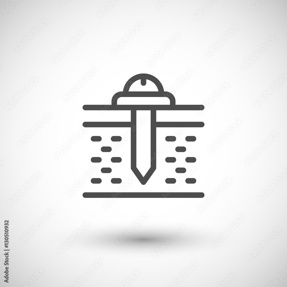 Fasteners line icon Fasteners line icon