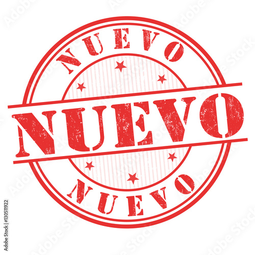 Nuevo (new) sign or stamp photo