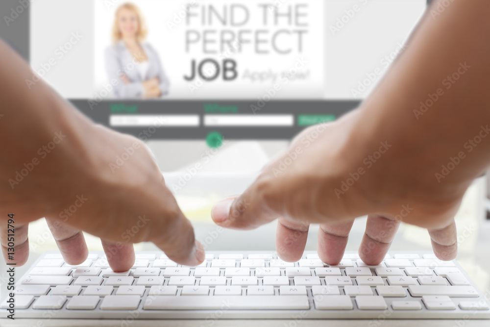 Man searching job Man searching job