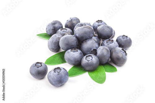 Fresh blueberry isolated on a white background cutout