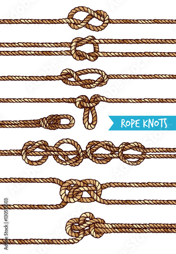 Rope Knots Set