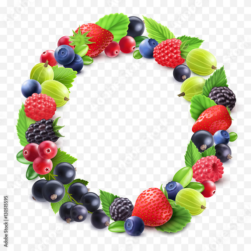 Colorful Berries Round Set