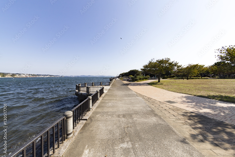 Fujisawa, Kanagawa, Japan - Nov. 6, 2016: Enoshima landscape. Fujisawa, Kanagawa, Japan - Nov. 6, 2016: Enoshima landscape.