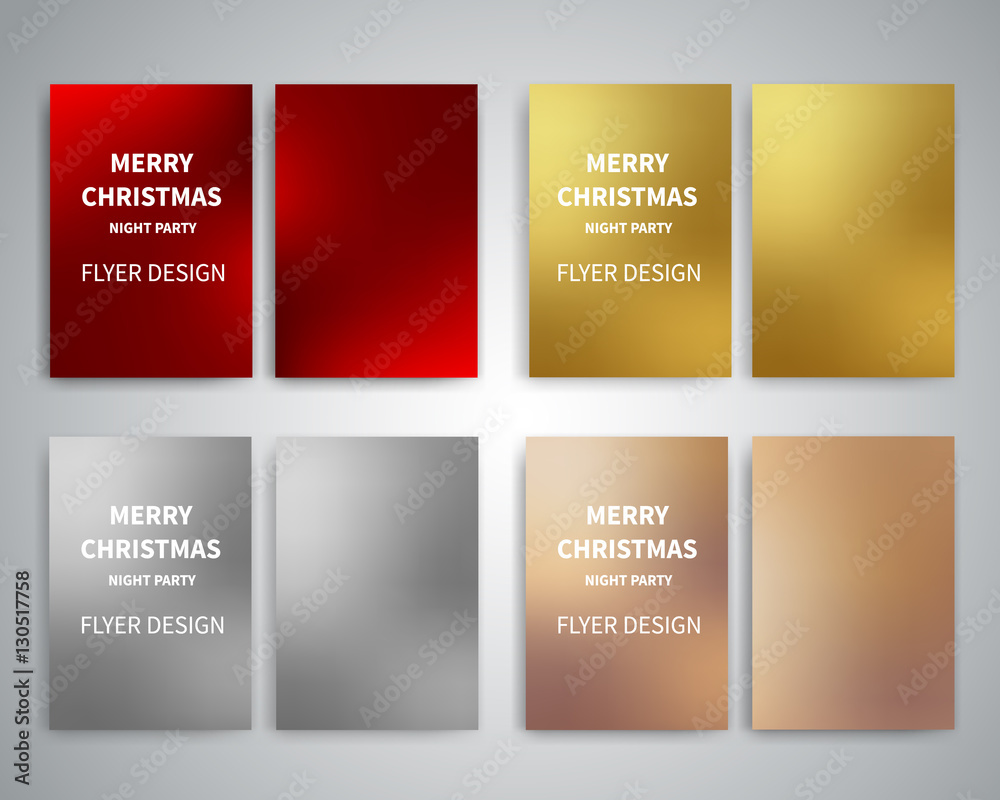 Fototapeta premium Merry Christmas Flyer design templates